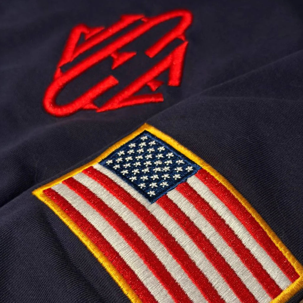 Embroidered JE Navy Sweatshirt